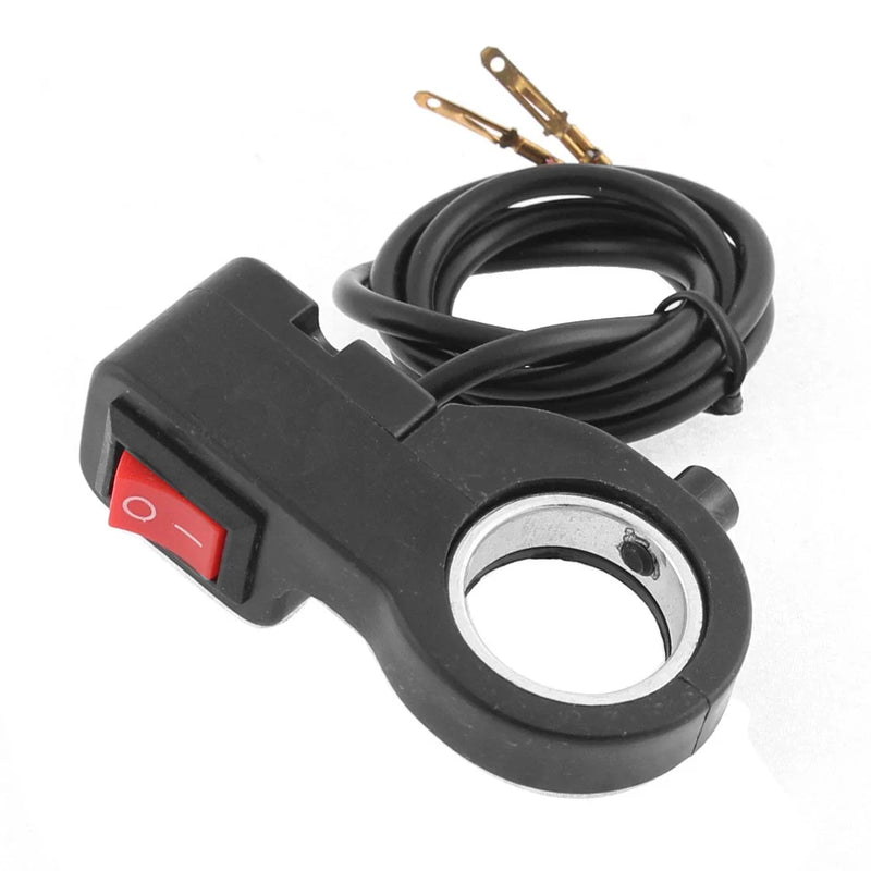 Motorcycle 7/8" 22mm Handlebar Headlight ON-OFF Button Switch