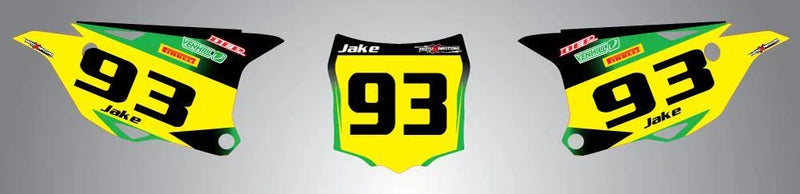 KX 85 - Thunder Style Stickers / Graphics Custom Number Plates (2014)
