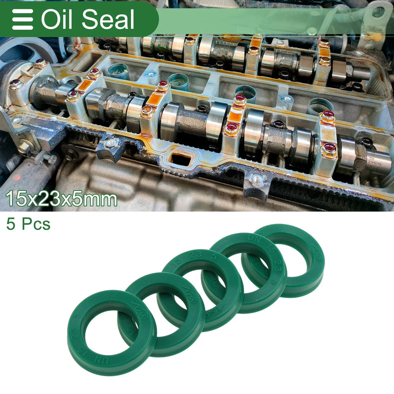 Universal Oil Seal 15x23x5mm Seal Ring Rotary Shaft Seal TPU