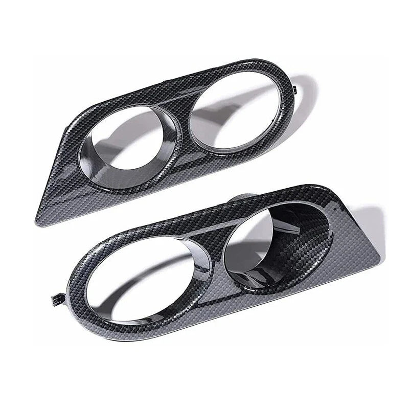 BMW E46 M3 Carbon Fiber Front Bumper Fog Light Covers (2001-2006)