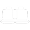 for Nissan Patrol GU Wagon Middle Tailor Made Black Neoprene Car Seat Covers