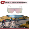 Motorcycle Riding Goggles Pink Lens Black White Frame UV400