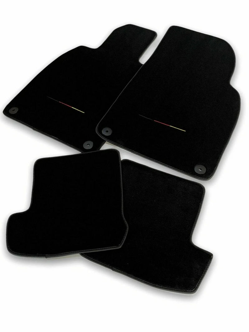 Porsche Cayman 987 LHD Carpet Germany Flag Floor Mats (2006-2012)