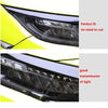 For Civic X 2017-2019 Car Smoke Black TPU Headlight Sticker Protect Film