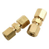 Brass Brake Line Compression Fitting Unions / 10 PCS