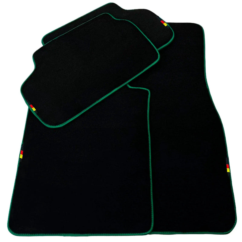 BMW iX1 Series U11 SUV (2023-2026) Green Trim AutoWin Black Floor Mats