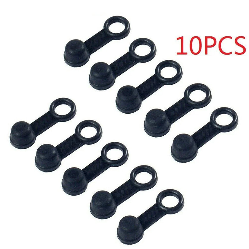 Motorcycle Motorbike Brake Bleed Nipple Screw Dust Cap Cover Rubber 10pcs