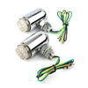 Motorcycle Cruiser Custom Chrome Running Turn Signal Tail Light (Universal)