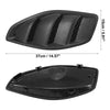 Jeep Wrangler Hood Side Air Vent Cover Bezels Trim Matte Black (2007-2018)