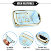 Honda Accord CRV - Porcelain Pattern Soft TPU Blue 5 x Key Fob Covers
