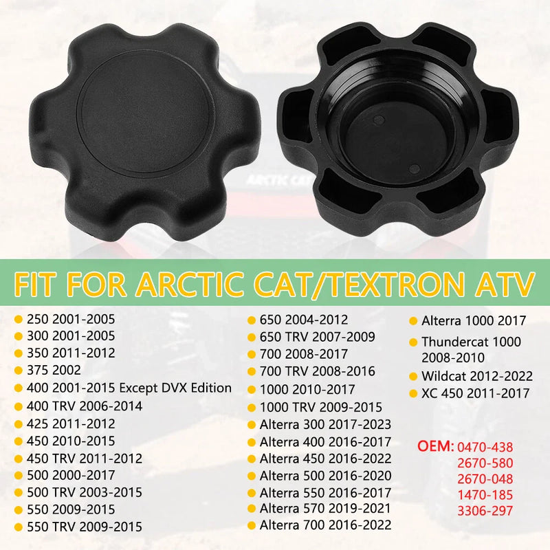 Arctic Cat 250 300 400 450 500 700 1000 Gas Cap