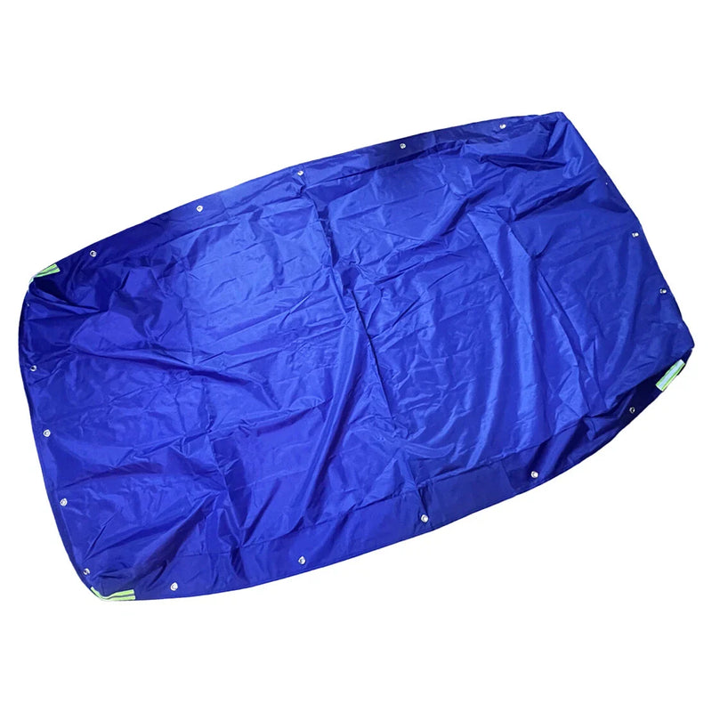 420D Blue Trailer Flat Tarpaulin Cover with Rubber Rope Straps