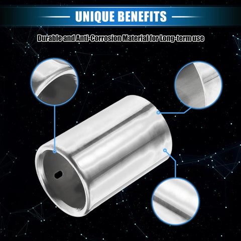 BMW 328i 325i E90 (2007-2010) Silver Tone Car Exhaust Tips