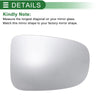 Ford Transit Right Side White Mirror Glass W/ Back Convex (2015-2023)