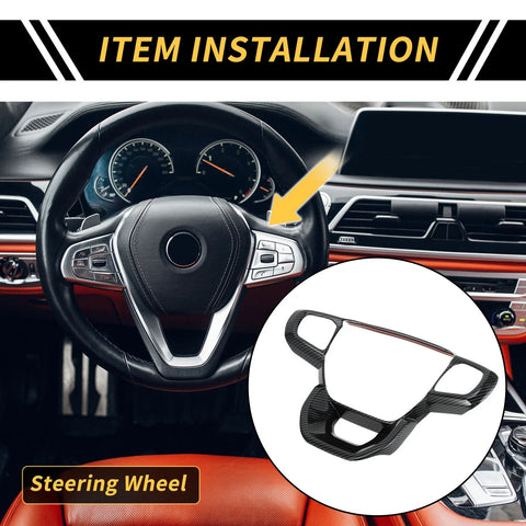 Ford Ranger Carbon Fiber Steering Wheel Cover Trim (2023-2024)