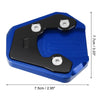 Suzuki GSXS 750 (2017-2022) Black Blue Motorcycle Kickstand Plate Pad
