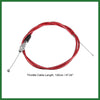 ATV Quad Bike Red Throttle Cable Wire 47.2"