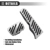 Chevrolet Camaro Black Silver Tone 1 Set Brake Accelerator Pedal Covers