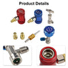 R1234yf with Valve Tool Quick Couplers Set