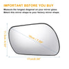 Mazda 3 6 Right Side Mirror Glass w/ Backing Plate (2006-2008)
