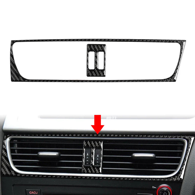 Audi Q5 Carbon Look Center Air Conditioner Vent Outlet Cover Trim (2009-2017)