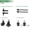 Dodge Dakota 8 x Front Inner Tie Rod Ends & Ball Joint (1987 - 2005)