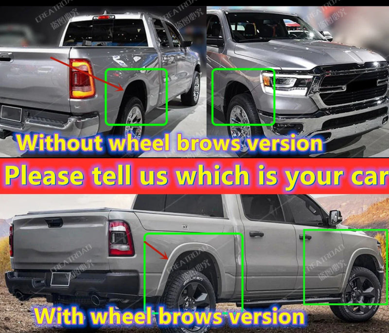 Dodge Ram 1500 4Pcs Splash Guards Mud Flaps (2019–2022)