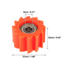 Motorcycle Orange 8mm Chain Guide Wheel Roller Tensioner