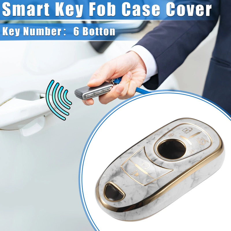 Buick Enclave Verano 6-Button Remote Smart Key Fob Cover Case
