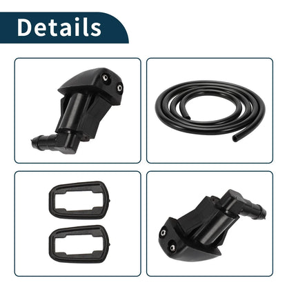 Windshield Washer Nozzle & Gasket, Fluid Hose for Toyota Sienna (2000-2011)