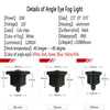 2 x 3" Car Projector LED Fog Light Lamps