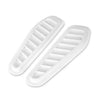 Car Decorative Cover White Air Flow Intake Hood Scoop Vents