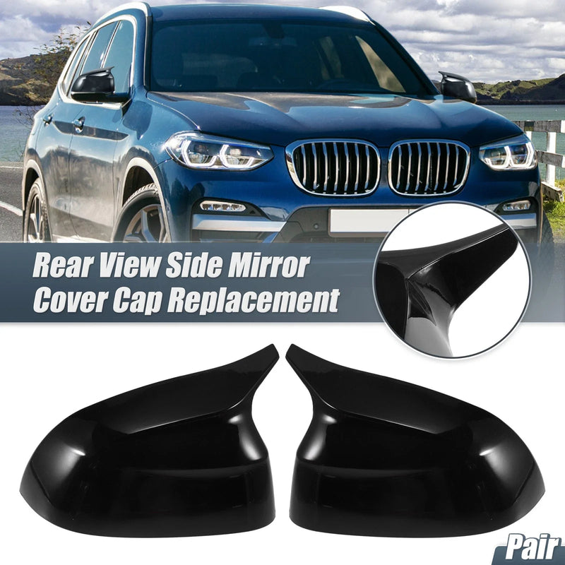 BMW X3 G01, iX3, G08, X4, X5 Gloss Black Rearview Mirror Covers (2018-2023)