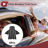 Honda Civic (1992-1995) Black 6 Pcs Car Door Pillar Window Trim