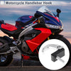 Square W/ Slot Motorcycle Hanging Hook Silver Tone Black 42mm Length