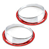 Hummer H2 SUV Chrome Fog Light Trim Bezel Covers (2003-2009)