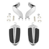 Harley Touring CVO Road Street Glide Chrome Footpegs Mount Bracket (93-25)