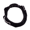 Universal Silver Black Steering Wheel Cover Anti-Slip PU Leather Protector