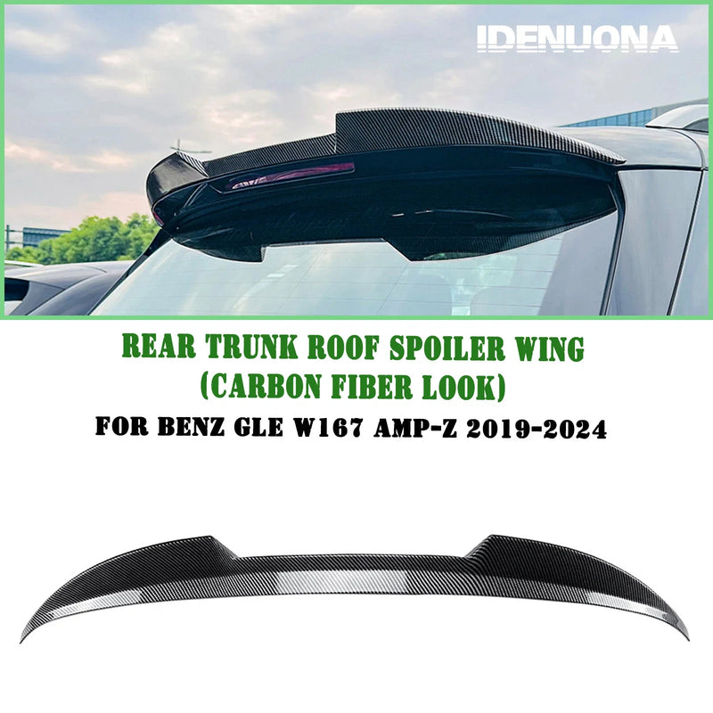 Benz GLE W167 C167 GLE53 (2019-2024) Carbon Look Rear Boot Spoiler Lip
