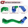 Kayo T2 Folding Gear Shifter Lever Green Blue Silver Tone