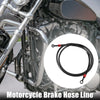 Motorcycle 90 Degree Brake Hose Braided Line Clutch Tube 150cm Black