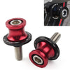 KAWASAKI ZX6R 8MM Red Swingarm Spools Slider Stand Screws (2012-2021)