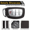 Hyundai Elantra (2015-2021) Brown Silver Tone 4 Button Key Fob Shell Case