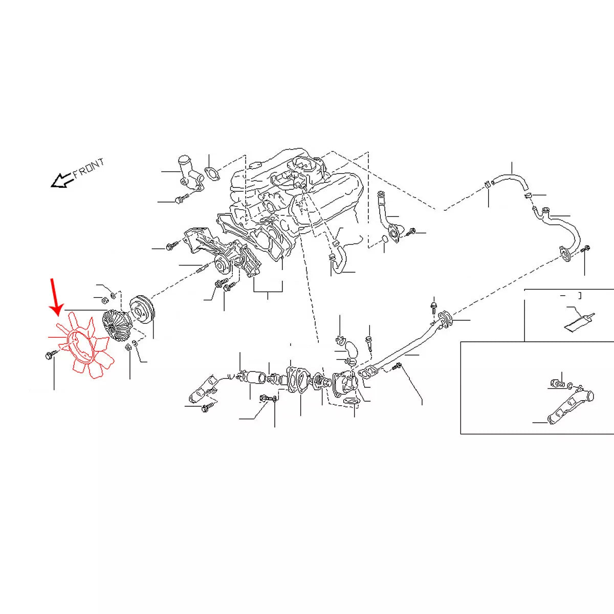 Radiator Cooling Fan for Nissan Datsun 720 King Cab Z24/Z24I 1980-1986
