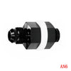 Car Black Aluminum AN6 Flare Fuel Cell Bulkhead Fitting