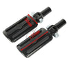 Harley Softail Fatboy Black Rear Passenger Foot Pegs Clevis Mount (2000-2006)