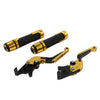 Kawasaki Z650 Z900 Gold Extendable Brake Clutch Levers Grip Set (2017-2023)