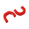 Dodge Ram 1500 2 x Red Front Tow Hook Hitch Covers (2019-2024)