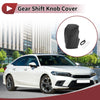 Honda Fit (2021-2023) Black Faux Leather Car Gear Shift Knob Cover