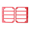 Jeep Wrangler JK (2007-2016) Red Steel Metal Tail Light Covers